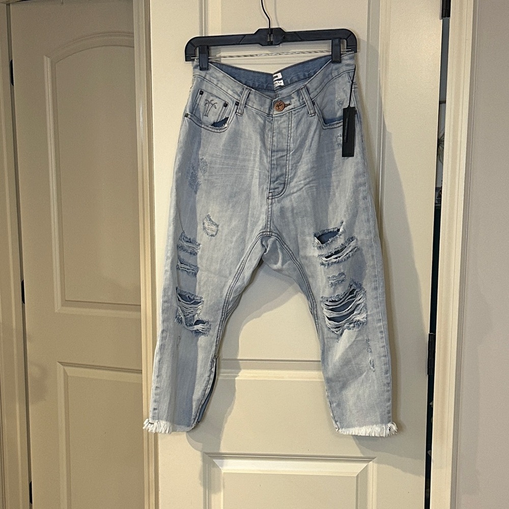 One Teaspoon Light Blue Relaxed Jeans